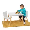 Ginger Home detský drevený stolík s 2 stoličkami - biely, Náhľad obrázku produktu 5