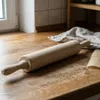 RULLO IN LEGNO DI FAGGIO PER LA CUCINA, ROTATILE, 45 x 5 Anteprima dell’immagine prodotto 3