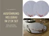 2x Filz Tischset Platzset Hirschgeweih Hellgrau 38cm Rund Produktbild-Vorschau 7