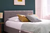 Miliboo - Bett 160 x 200 Stoff Grau gepolstert MARQUISE Produktbild-Vorschau 2