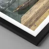 Gerahmtes Poster - Schwarzer Rahmen - Berge See Boot - Produktbild-Vorschau 2