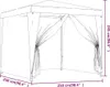 vidaXL Partyzelt mit 4 Mesh-Seitenwänden Blau 2,5x2,5 m Produktbild-Vorschau 7