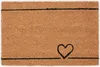 Relaxdays Fußmatte Kokos, Türvorleger Herz, 60 x 40, Produktbild-Vorschau 1