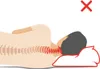 Illustration showing incorrect pillow positioning for spinal alignment. Produktbild-Vorschau