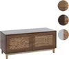 Ławka HWC-P54, ławka do przedpokoju, półka na buty, MDF Podgląd zdjęcia produktu 7