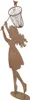 Clayre & Eef figura decorativa bambino 39x13x87 cm metallo Anteprima dell’immagine prodotto 2