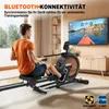VOWVIT Heim-Rudergerät magnetischer Widerstand, Bluetooth, Produktbild-Vorschau 5