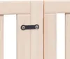 Psí branka s dvířky, skládací, 6 panelů, 300 cm, topolové Náhled obrázku produktu 10
