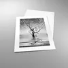 Poster - Poster ohne Rahmen - Schwarzweiß Baum See - 30x40 Produktbild-Vorschau 3