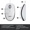 Logitech M100, Beidhändig, Optisch, USB Typ-A, 1000 DPI, Produktbild-Vorschau 16
