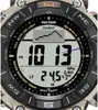 Casio Pro-trek Uhr, Silber, Titan Resin, Duplex LCD Produktbild-Vorschau 6