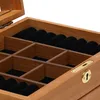 3-vrstvá dřevěná šperkovnice se zrcadlem + zámek Náhled obrázku produktu 5