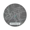 MuchoWow® Mauspad Mousepad Karte - Wolfenbüttel - Blau - Produktbild-Vorschau 1