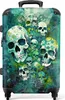 NoBoringSuitcases.com® Großer Koffer - Totenkopf - Aquarell Produktbild-Vorschau 1
