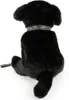 Labrador Kuscheltier schwarz sitzend mit Leine 35 cm Hund Produktbild-Vorschau 4