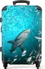 NoBoringSuitcases.com® Großer Koffer - Meer - Hai - Fisch - Produktbild-Vorschau 1