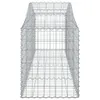 vidaXL Gabbione ad arco alto 200x50x60/80 cm Ferro zincato Anteprima dell’immagine prodotto 4