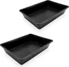 3.09 Kunststoff Wanne 20l in schwarz - 2er Set / ca. Produktbild-Vorschau 1