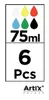 Set di colori acrilici Artix 6x75 ml Anteprima dell’immagine prodotto 2