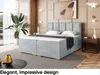 MEBLINI Boxspringbett mit Bettkasten - Gepolstert Produktbild-Vorschau 3