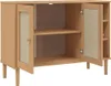 vidaXL Sideboard SENJA Rattan-Optik Braun 112x40x80 cm Produktbild-Vorschau 6