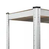 A close-up view of the top corner of a metal shelving unit. Podgląd zdjęcia produktu