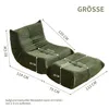 okwish Schlafsofas Relaxsessel mit Rückenlehne und Produktbild-Vorschau 2