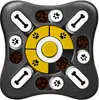 A top-down view of a dog puzzle toy filled with kibble. Produktbild-Vorschau