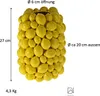 Handgefertigte stylische gelbe Vase 19 x 19 x 26 Steingut Produktbild-Vorschau 3
