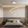 60W LED Kristall Deckenleuchte, Moderne Pendelleuchte Rund Produktbild-Vorschau 5