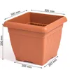 Blumentopf Quadratischer Übertopf Blumenkasten Abmessungen Produktbild-Vorschau 2