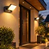 Zewnętrzna lampa ścienna LED z czujnikiem ruchu, czarna - Podgląd zdjęcia produktu 11