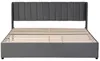 Polsterbett 180x200 cm mit Lattenrost, Samtbett mit hohem Produktbild-Vorschau 8