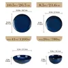Diagrams showing the dimensions of plates and bowls. Náhled obrázku produktu