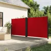 vidaXL Marquise latérale extensible rouge 180x1200 cm Voir les images du produit 2