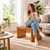 Relaxdays, banco, madera de acacia aceitada, dimensiones: Vista previa de la imagen del producto 2