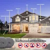 A house with various entry points for pests highlighted with labels, and a product image at the bottom. Produktbild-Vorschau