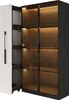 Vitrine en verre Merax avec LED, trois portes, armoire à Voir les images du produit 10