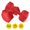 4FIZJO Bitumen Kurzhanteln Set 2 x 3 kg, PVC, Hexagon, Produktbild-Vorschau 4