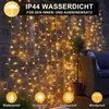 300 LED Lichterkette Vorhang Innen Außen Warmweiß, 3x3m Produktbild-Vorschau 7