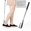 2 Stück Edelstahl 63cm Metall Schuhanzieher Verstellbarer Produktbild-Vorschau 3
