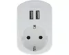 Q-Link USB Adapterstecker – 230V Schuko & 2x USB (3,4A) | Produktbild-Vorschau 1