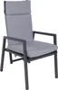 Gartenstuhl 2er Set JULE - Polyester, mit Kissen, Grau | Produktbild-Vorschau 3