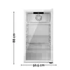 YUNA Cool-View GKS90W Glastürkühlschrank, 89 L – weiß mit Produktbild-Vorschau 2