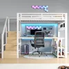 Flieks Etagenbett 140x200cm mit Schreibtisch und Produktbild-Vorschau 3