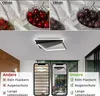 A collage showing a modern ceiling lamp and comparisons of light quality. Náhľad obrázku produktu