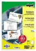 A marketing image for business cards, showing examples of printed cards and product details. Produktbild-Vorschau
