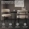 ML-Design sada 6 židlí do jídelny, kuchyňská židle, hnědá Náhled obrázku produktu 2