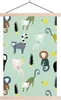 MuchoWow® Textilposter Affe - Banane - Grün 120x180 cm mit Produktbild-Vorschau 1