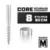 MAXERIO® 60 cm 8er Set Core Schraubfundament PRO Line; Ø 60 Produktbild-Vorschau 2
